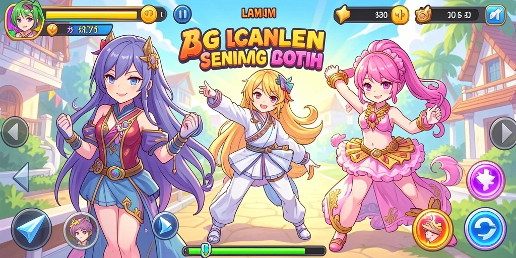 Tampilan layar utama game DY01 yang menawan.