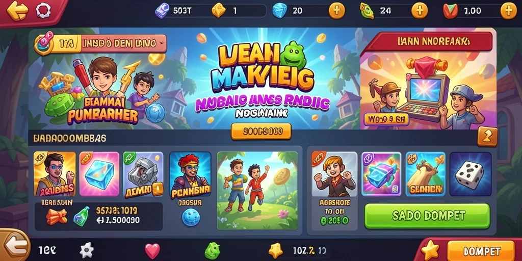 Tampilan antarmuka utama yang menarik dan user-friendly.