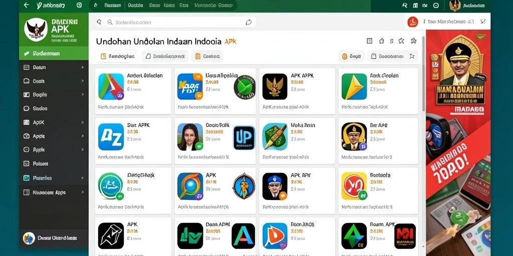 Tampilan menu utama yang menarik dan mudah dinavigasi.